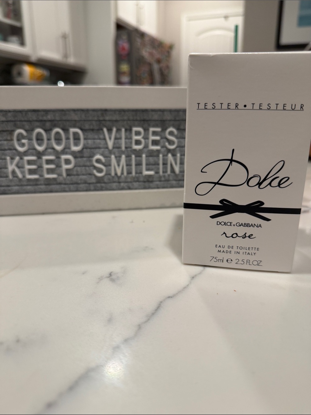 Dolce & Gabbana White and Black Dolce Rose Tester Box